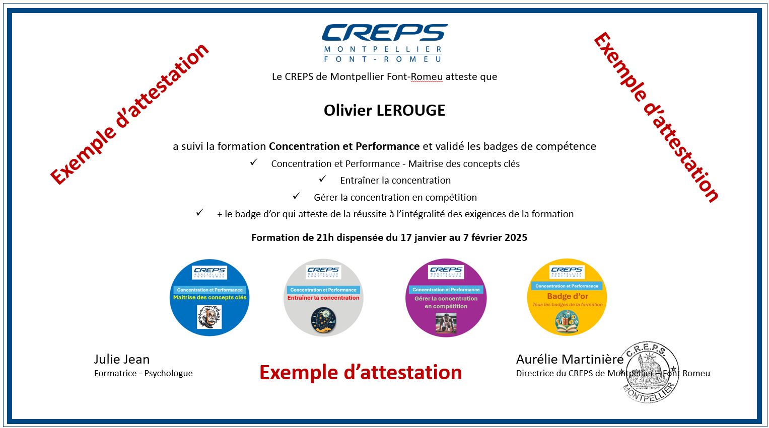 Concentration et performance – Clap de fin sur La session 2025
